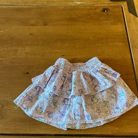 Sanrio Pastel Print Tiered Skirt for Kids - Picture 2 of 6